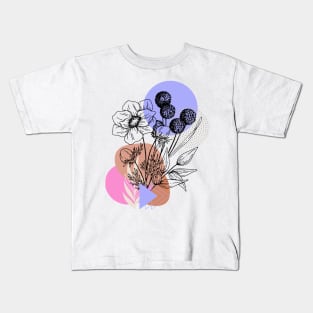 Flower Illustration Kids T-Shirt